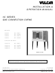 Vulcan-Hart VC44GC Installation & Operation Manual