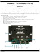 Xantech DPC100 Installation Instructions Manual