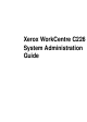 Xerox WorkCentre C226 System Administration Manual