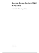 Xerox DocuColor 2060 Installation Planning Manual