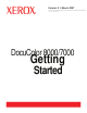 Xerox DocuColor 7000 Getting Started Manual