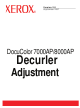 Xerox DocuColor 7000AP Supplementary Manual