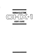 Yamaha Electone CHX-1 User Manual