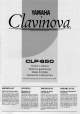 Yamaha Clavinova CLP-650 Owner's Manual