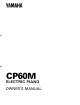 Yamaha CP-60M Owner's Manual