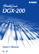 Yamaha Portable Grand DGX-200 Owner's Manual