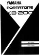Yamaha Portatone KB-200 Owner's Manual