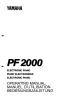 Yamaha PF-2000 Operating Manual