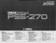 Yamaha PortaSound PSS-270 Owner's Manual