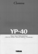 Yamaha Clavinova YP-40 Owner's Manual