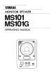 Yamaha MS101 Operatiing Manual