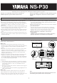 Yamaha NX-C70 User Manual