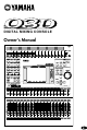 Yamaha 03D Owner's Manual