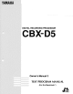 Yamaha CBX-D5 Owner's Manual