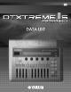 Yamaha DTXTREME IIs Data List