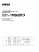 Yamaha EM-1620 Operation Manual