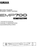 Yamaha EMP700 Operation Manual