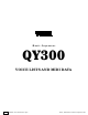Yamaha QY-300 Data List