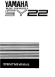 Yamaha SY-22 Operating Manual