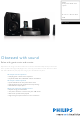 PHILIPS DCD322 Specification Sheet
