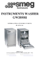 SMEG GW2050H-F Operating Instructions Manual