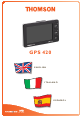THOMSON GPS 420 Manual