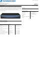 SENNHEISER ASP 2 Specifications