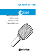 SENNHEISER E 606 Instructions For Use Manual
