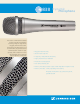 SENNHEISER E 838 Product Sheet