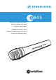 SENNHEISER evolution E945 Instructions For Use Manual