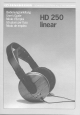 SENNHEISER HD 250 User Manual