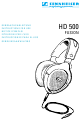 SENNHEISER HD 500 Instructions For Use Manual