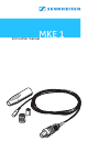 SENNHEISER MKE 1 Instruction Manual