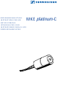 SENNHEISER MKE PLATINUM-C Instructions For Use Manual