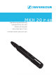 SENNHEISER MKH 20 Instructions For Use Manual