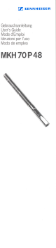 SENNHEISER MKH 70 P48 User Manual