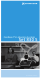 SENNHEISER SET 830 S Instruction Manual
