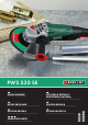 PARKSIDE PWS 230 SE - MANUEL 7 Operation And Safety Notes