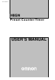 OMRON H8GN - V1.1 User Manual