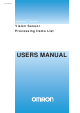 OMRON XPECTIA FZ3 User Manual