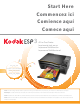KODAK ESP 3 - QUICK GUIDE 2 Start Here Manual