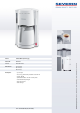 SEVERIN COFFEE MAKER Dimensions