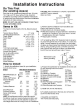 Frigidaire FAH08ES1T - 8,000 BTU Through-the-Wall Room Air Conditioner Installation Instructions Manual