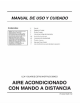Frigidaire FAK085R7V - Slider/Casemen Room Air Conditioner Manual De Uso Y Cuidado