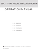 Haier HSU-12LRA03 Operation Manual