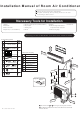 Haier HSU-18CVY03 Installation Manual