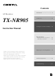 Onkyo TXNR905B Instruction Manual