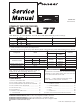 Pioneer PDR-L77 Service Manual