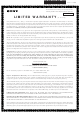 Sony CMT-V50iP Limited Warranty