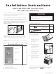 Frigidaire FAA055P7A - 5,200 BTU Mini Compact Room Air Conditioner Installation Instructions